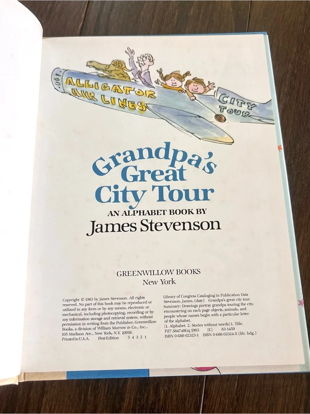 Grandpa’s Great City Tour Alphabet Book James Stevenson 1983 First Edition Print
